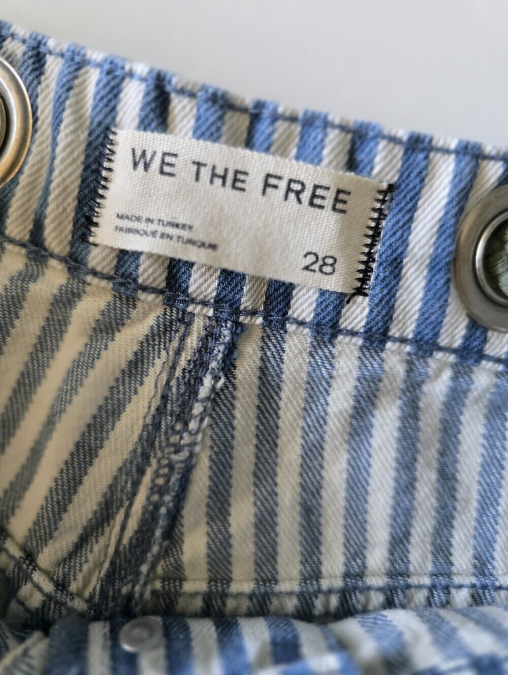 We The Free Moxie Railroad Jeans Size 28 Nwot - Picture 6 of 11